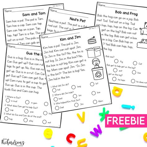 1 st. . Free decodable passages for first grade pdf